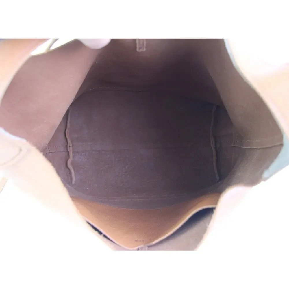 NWT ROOMY J.CREW BROWN GENUINE LEATHER HOBO BOHO SHOULDER BAG HANDBAG PURSE